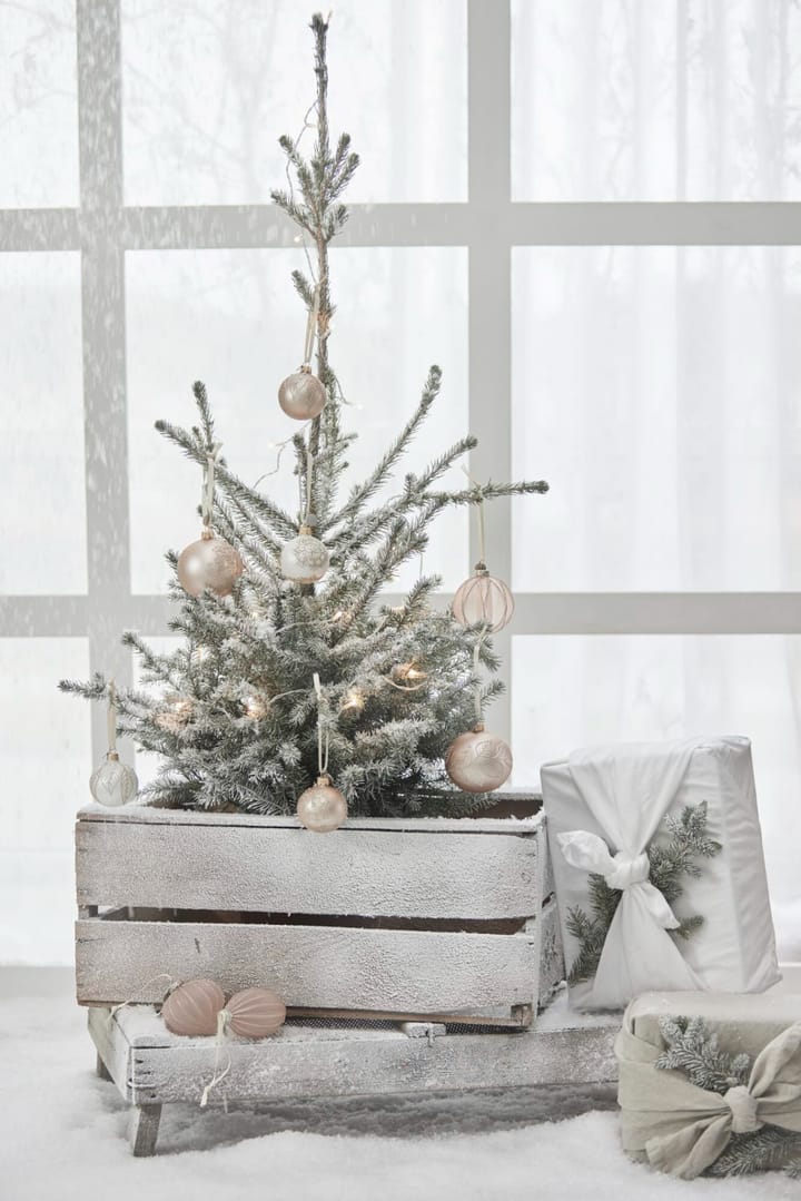 Bola de Natal Cadelia Ø6 cm, Rosa, floco de neve Lene Bjerre
