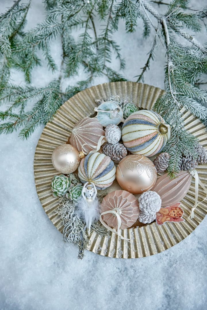 Bola de Natal Cadelia Ø6 cm, Rosa, floco de neve Lene Bjerre