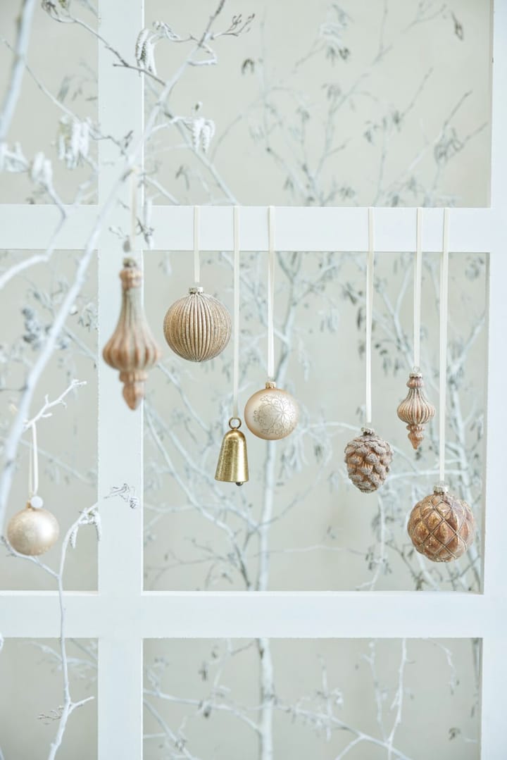 Bola de Natal Cadelia Ø6 cm, Rosa, floco de neve Lene Bjerre
