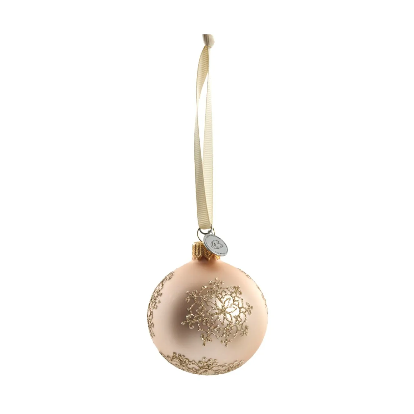 Cadelia bola de Natal Ø6 cm, Rosa, floco de neve Lene Bjerre