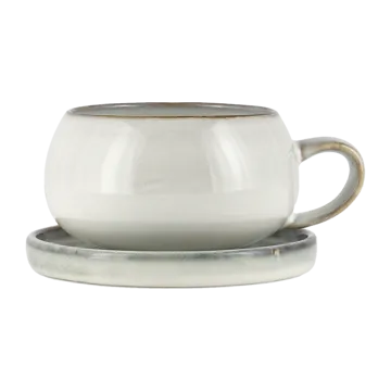 Chávena e pires Amera - white sands - Lene Bjerre