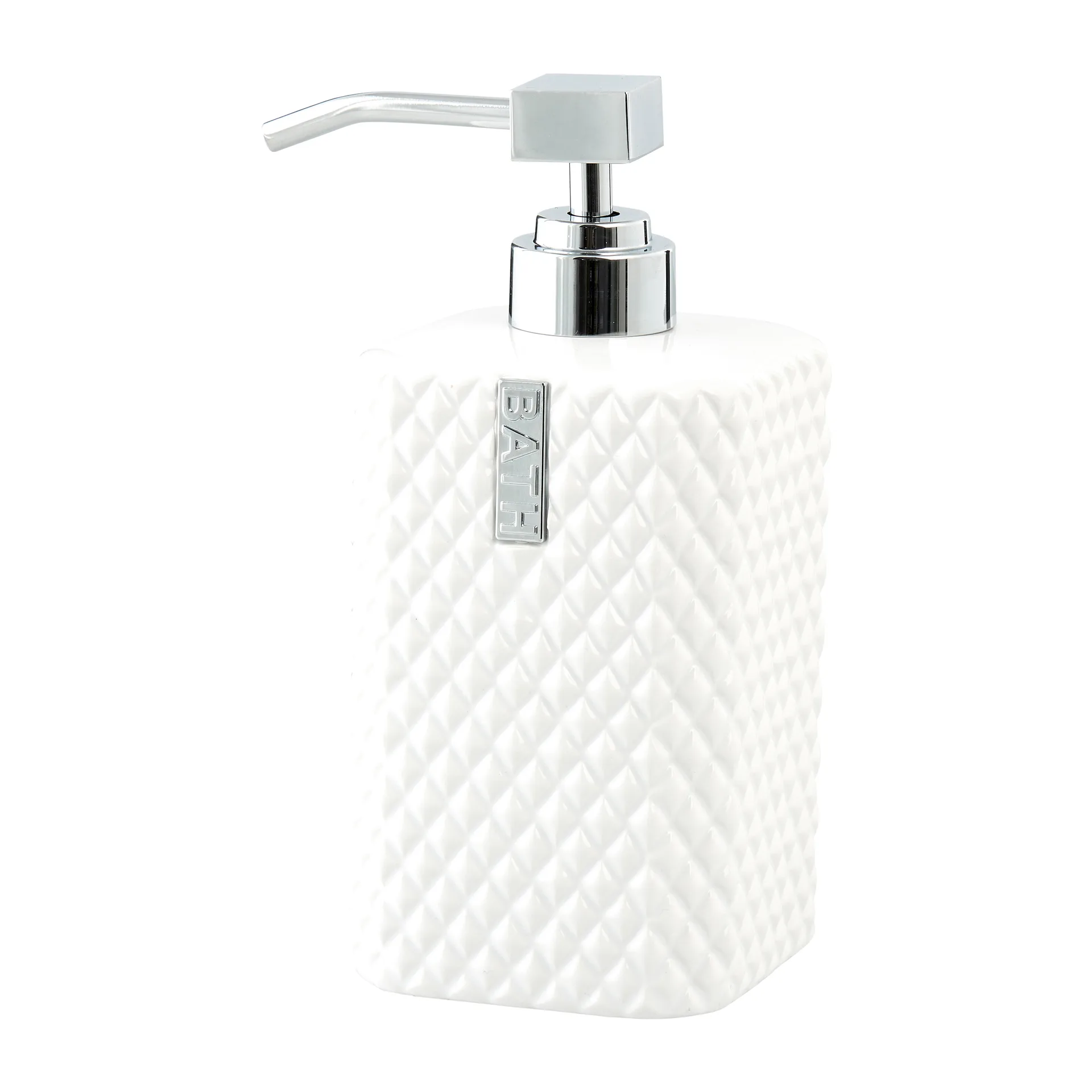 Dispensador de sabão Marion 17,5 cm, White-silver Lene Bjerre