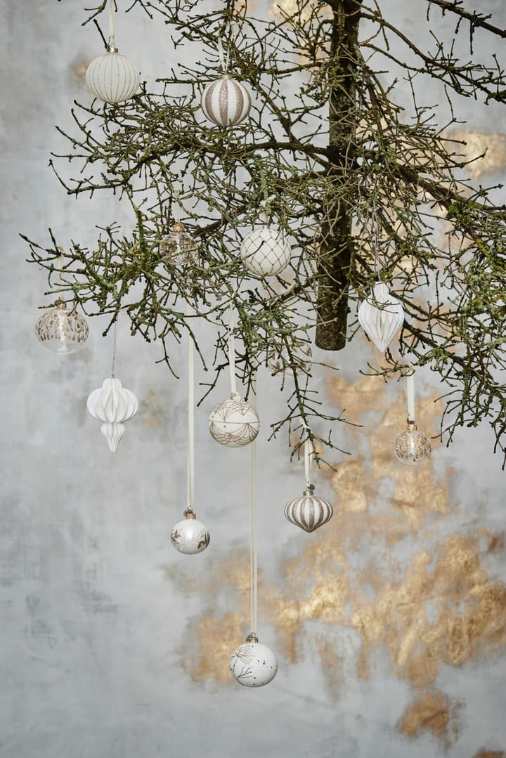 Enfeite de Natal Norille 12 cm, Branco Lene Bjerre
