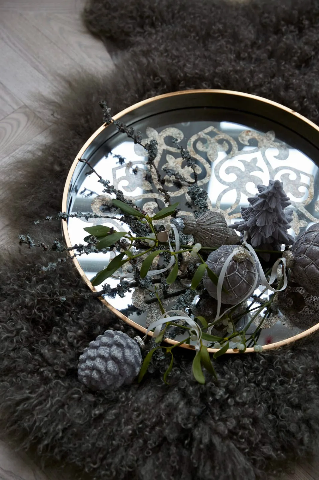 Enfeite de Natal Norille pinha 10 cm, Castanho antigo Lene Bjerre