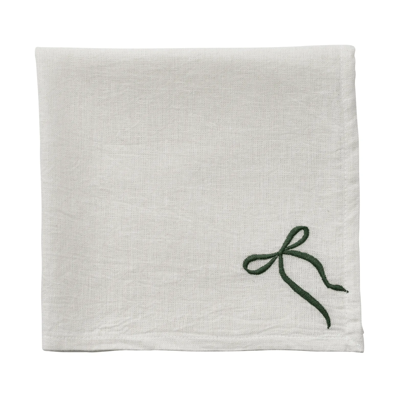 Fiola guardanapo de tecido, Branco-verde, 45x45 cm Lene Bjerre