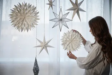Floco de neve Pappia 40 cm - branco - Lene Bjerre