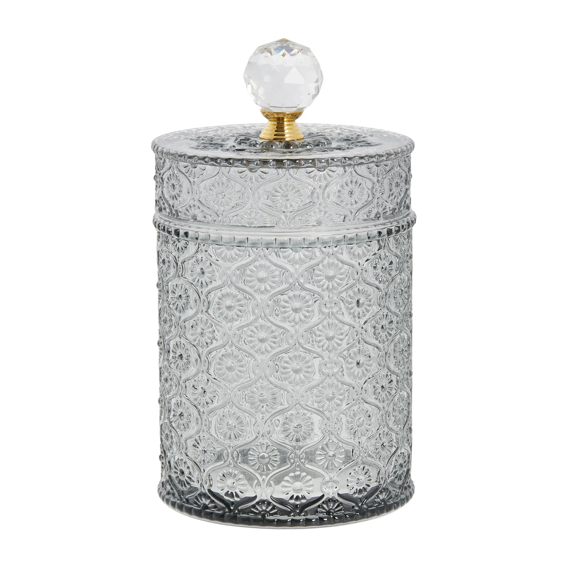 Frasco com tampa Miyelle Ø10 cm, Cinza Lene Bjerre