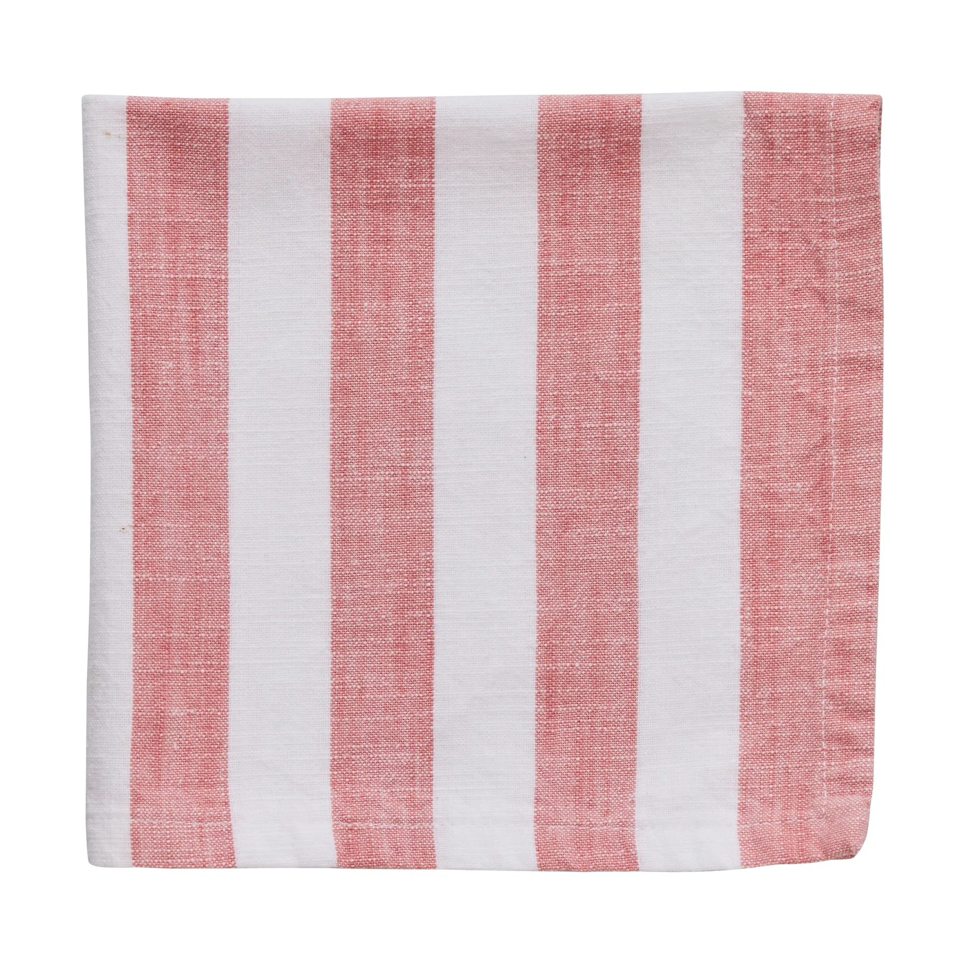 Guardanapo de algodão Olivia 40x40 cm, Off White-Dark Coral Lene Bjerre