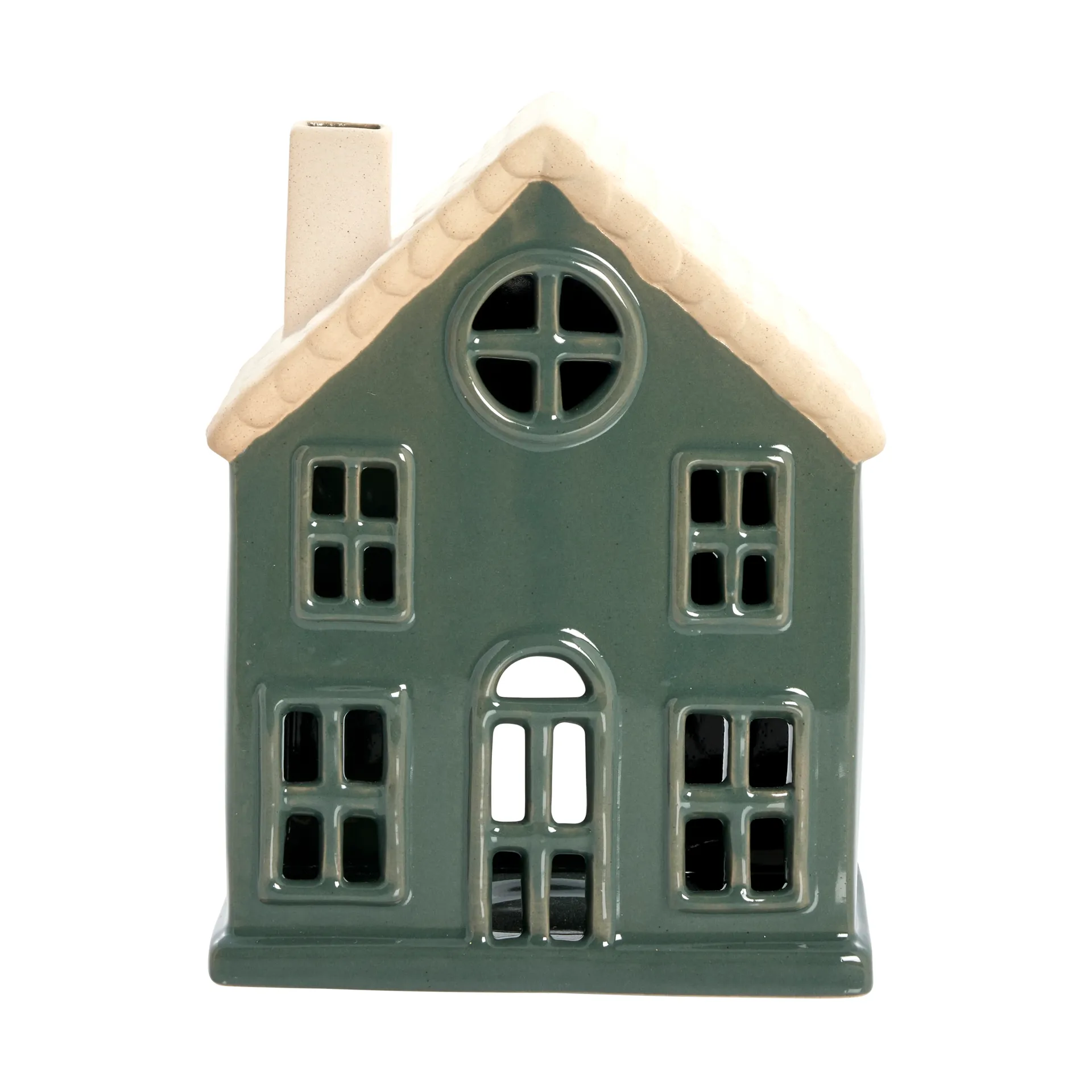 Hollia casa decorativa 18 cm, Verde escuro Lene Bjerre