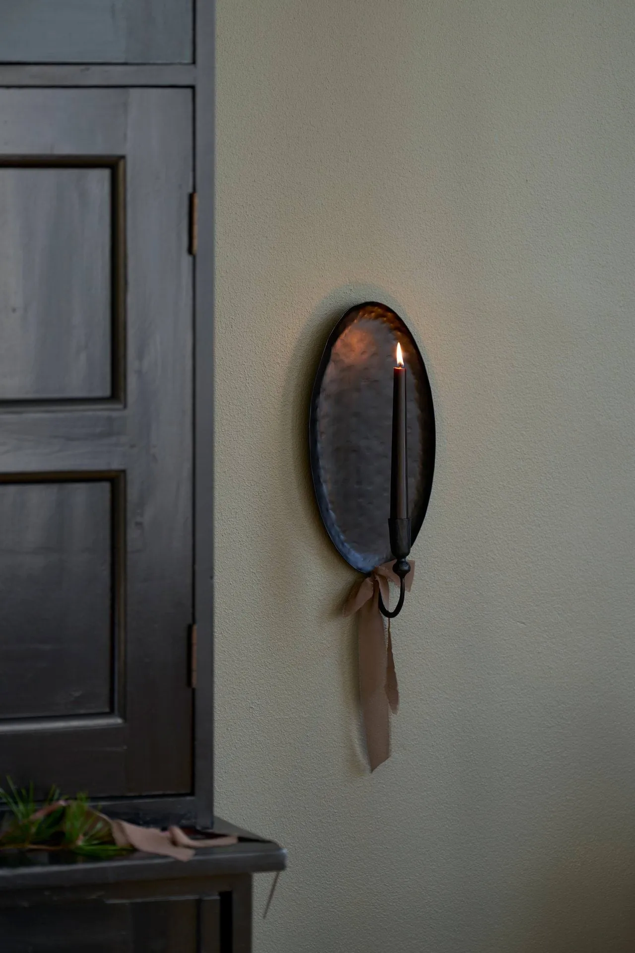 Inine aplique de parede, Preto, 17x40 cm Lene Bjerre