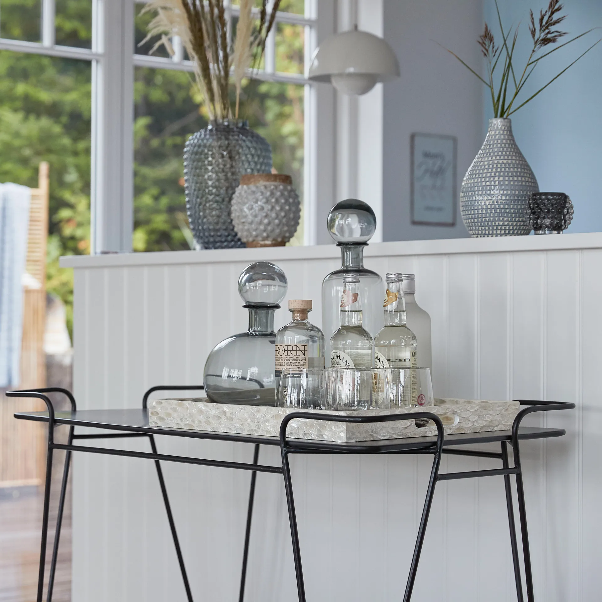 Jarro Hedria 40 cm, Smoked grey Lene Bjerre