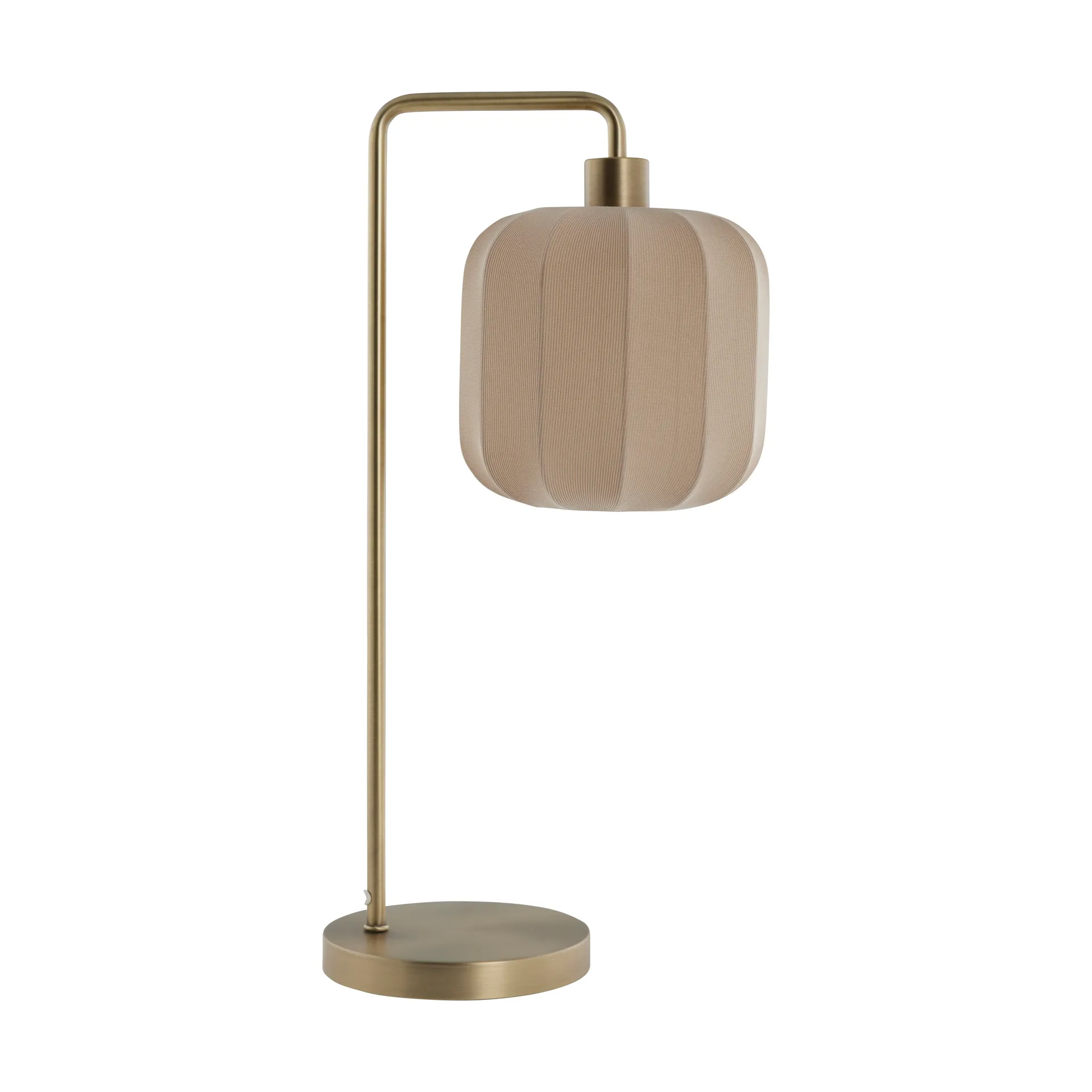 Lâmpada de mesa Sashie H58 cm, Linen-Light Gold Lene Bjerre