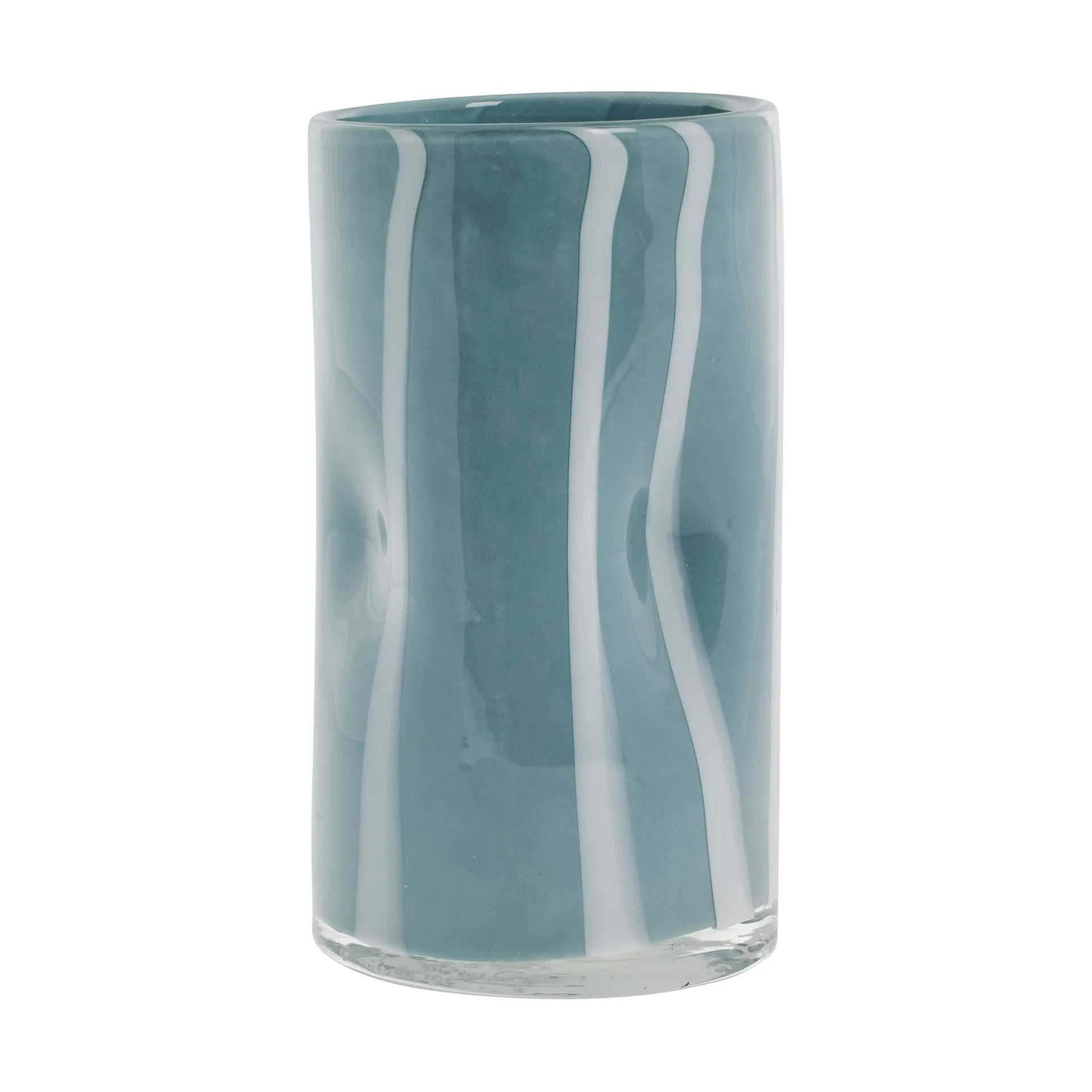 Marelle vaso Ø10 cm, Azul claro-branco Lene Bjerre