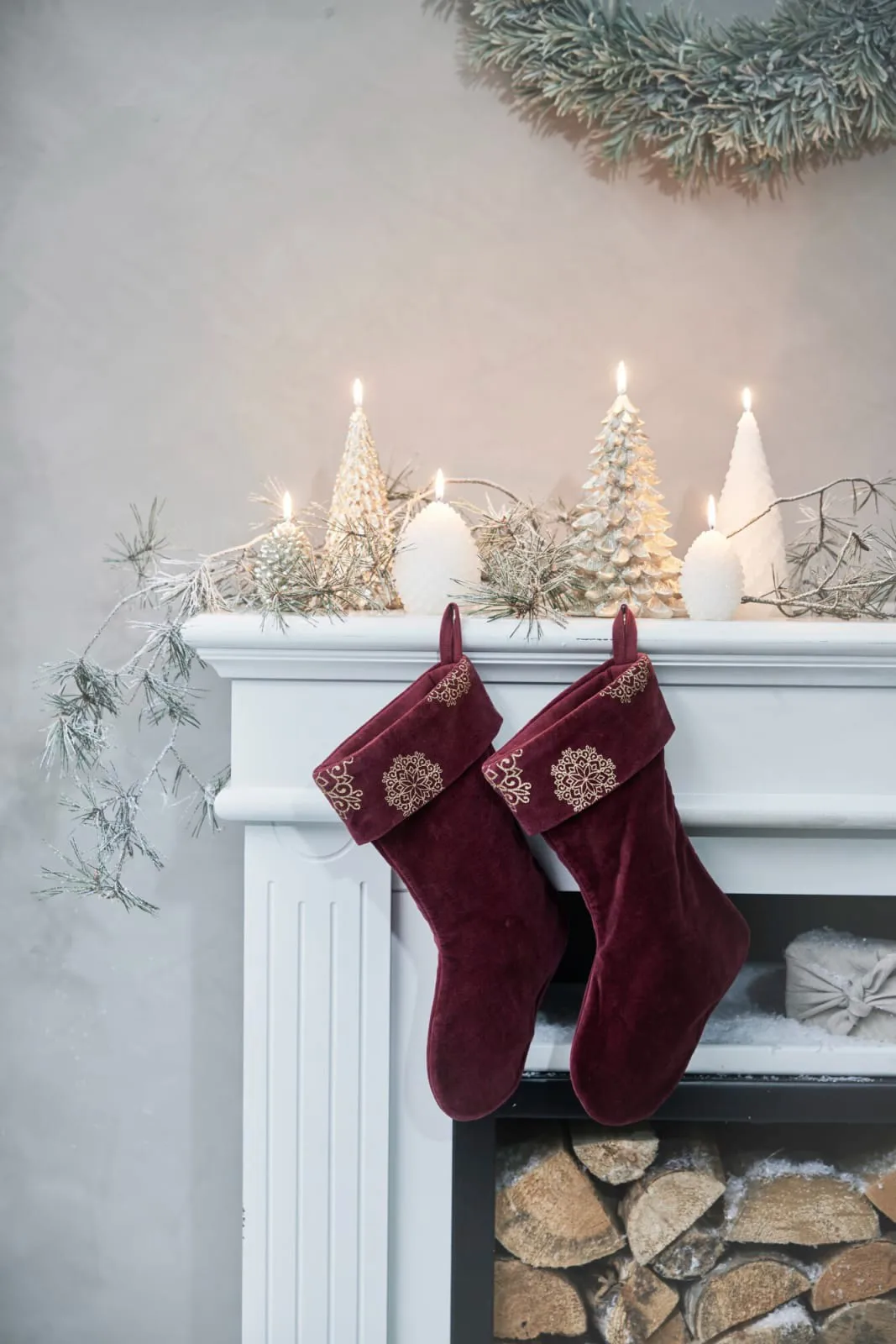 Meia de Natal Stassia 38 cm, Pomegranate Lene Bjerre