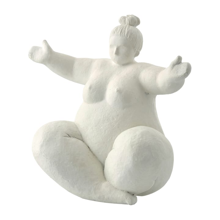 Mulher de braços abertos, decoração Serafina 24 cm - Branco - Lene Bjerre