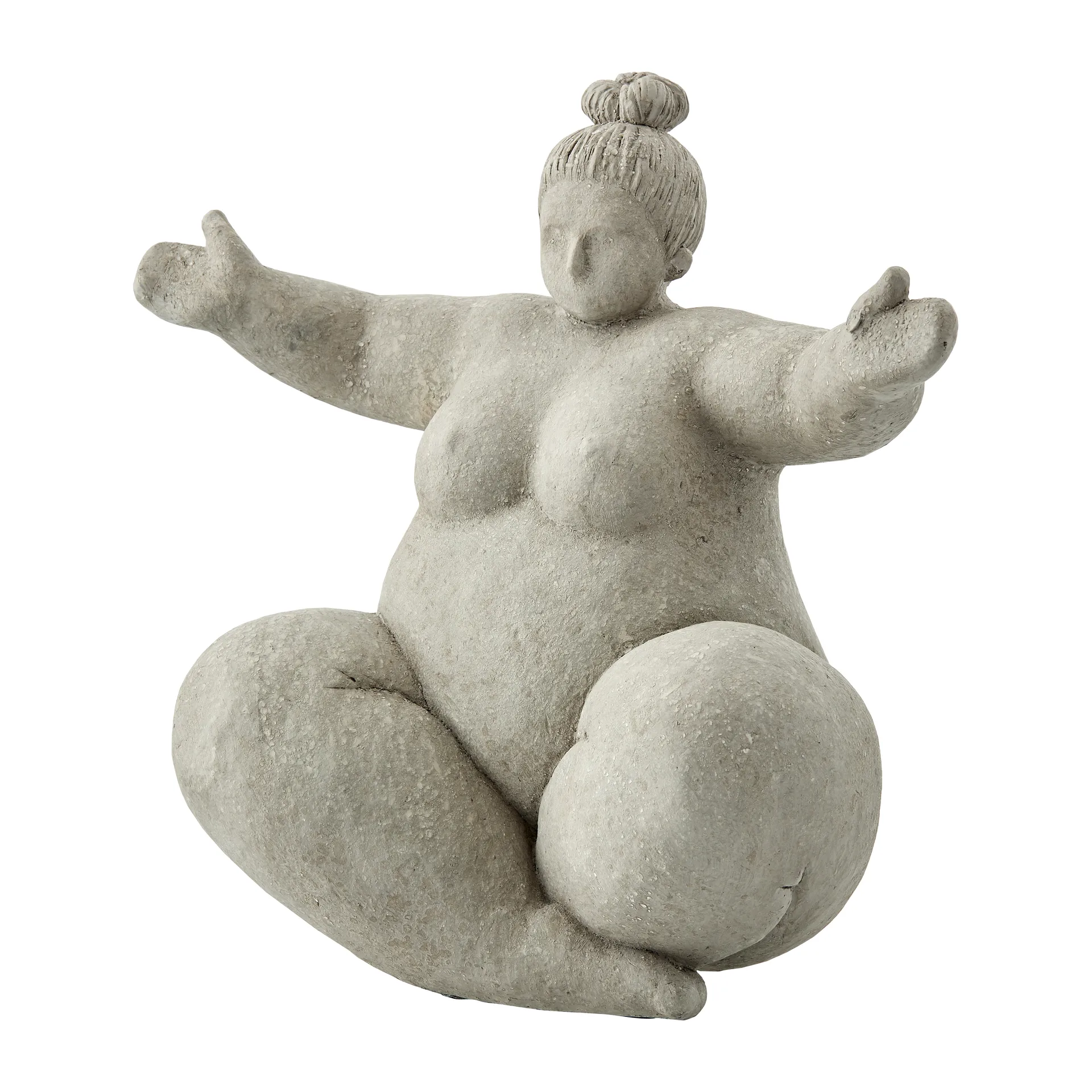 Mulher de braços abertos, decoração Serafina 24 cm, Cinza Lene Bjerre