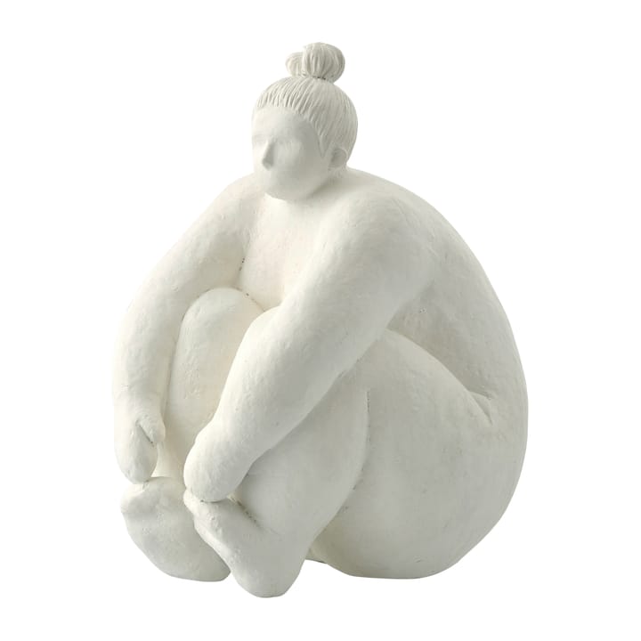 Mulher sentada, decoração Serafina 24 cm - Branco - Lene Bjerre
