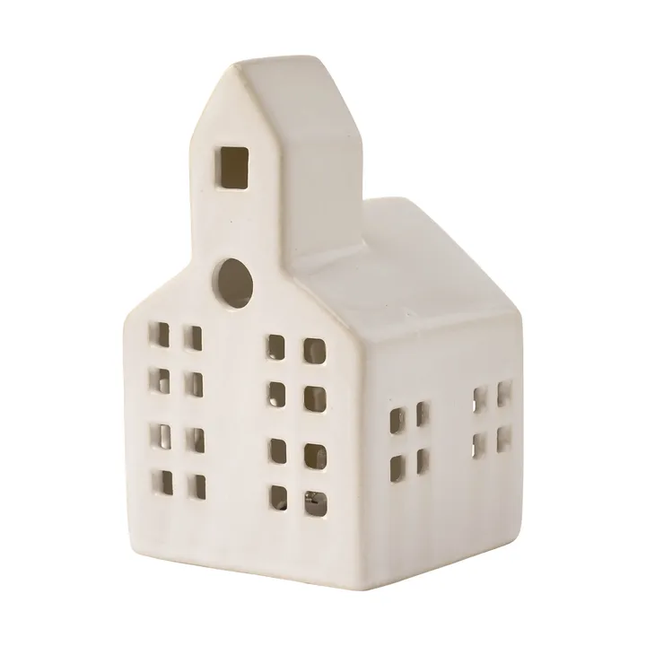 Mythel castiçal de vidro - Branco, 8,7x8,5x14,2 cm - Lene Bjerre