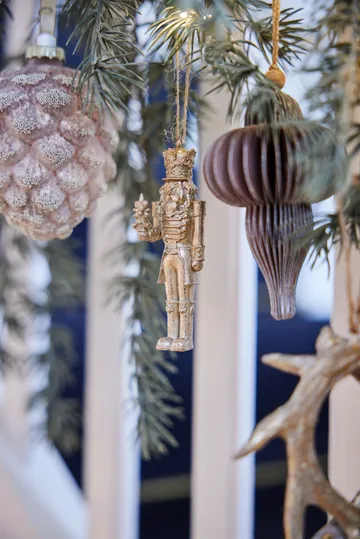 Paline pendente decorativo 10 cm - Rosa escuro-prata - Lene Bjerre