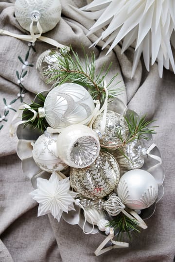 Palisa pendente decorativo em forma de estrela 10 cm - Branco sujo - Lene Bjerre