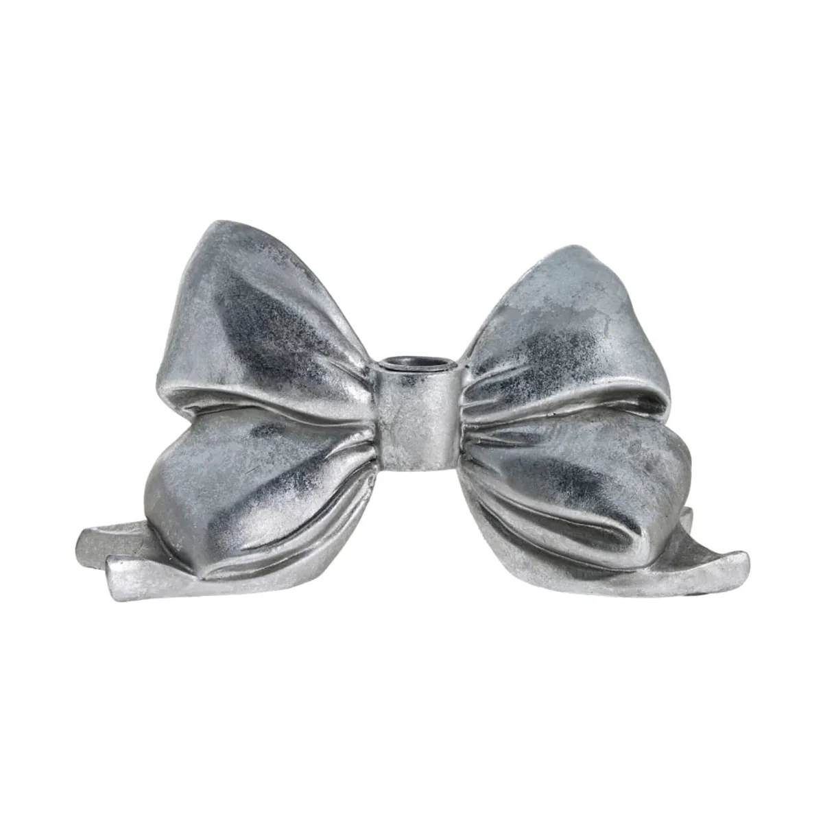 Serafina bow castiçal 12,7 cm, Prata antiga Lene Bjerre