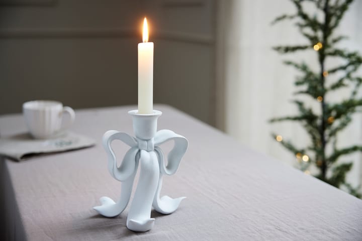 Serafina bow castiçal 19,7 cm, Branco Lene Bjerre