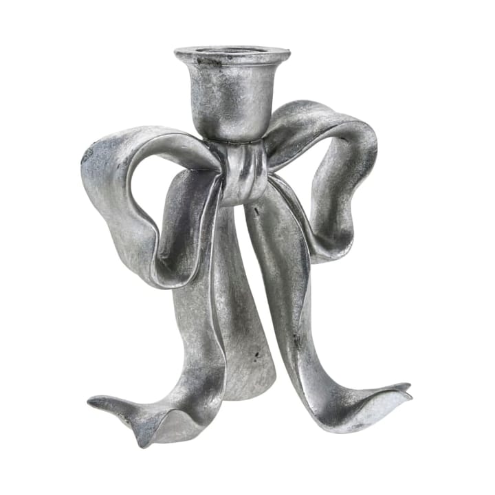 Serafina bow castiçal 19,7 cm - Prata antiga - Lene Bjerre