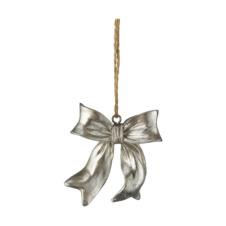Serafina bow pendente - Prateado, 6x2,5x6,7 cm - Lene Bjerre