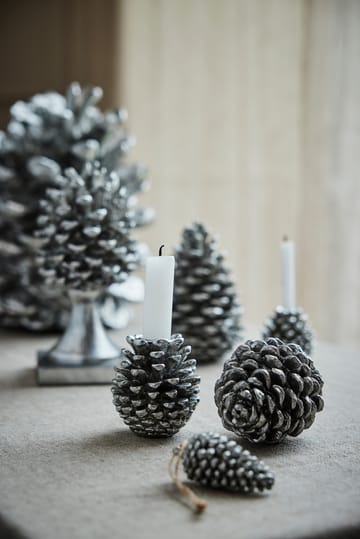 Serafina decoração de pinha 8,3 cm - Prata antiga - Lene Bjerre