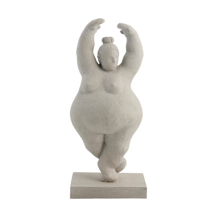 Serafina decoração mulher pirueta 28 cm - Cinza - Lene Bjerre