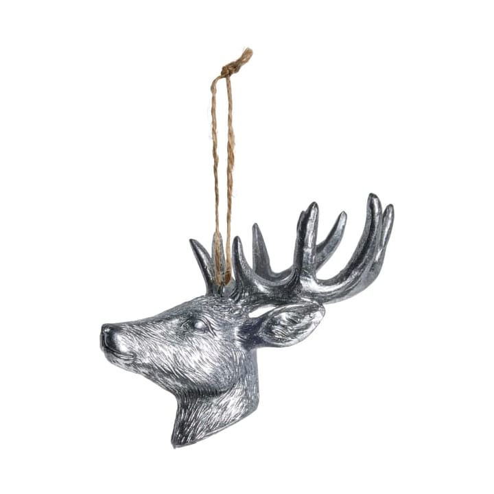 Serafina pendente decorativo de veado 12,5 cm - Prata antiga - Lene Bjerre