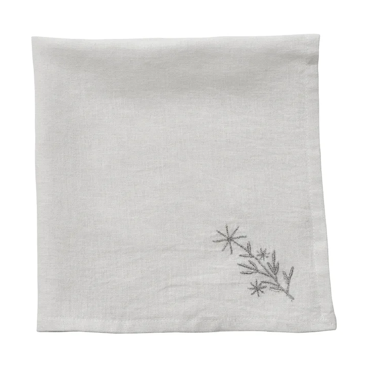 Starlia guardanapo de tecido - Branco-prateado, 45x45 cm - Lene Bjerre