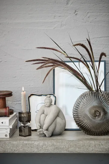 Suportes de velas cinza escuro Silma - 13,5 cm - Lene Bjerre