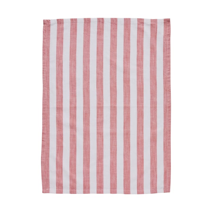 Toalha de cozinha Olivia 50x70 cm - Off White-Dark Coral - Lene Bjerre