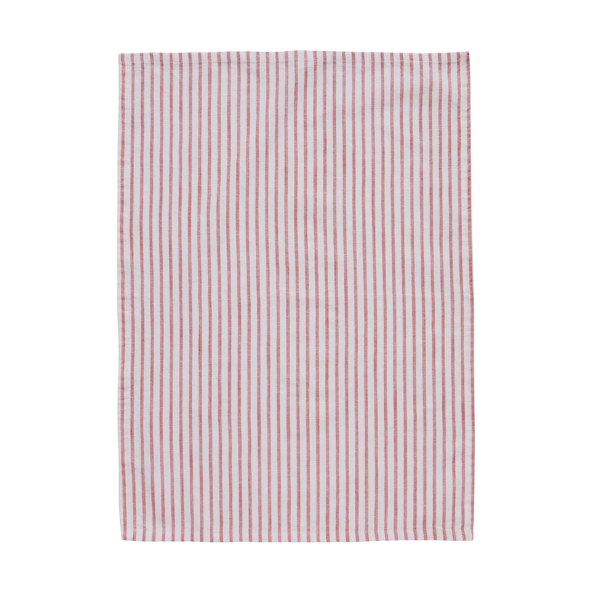 Toalha de cozinha Olivia com listras finas 50x70 cm, Off White-Dark Coral Lene Bjerre
