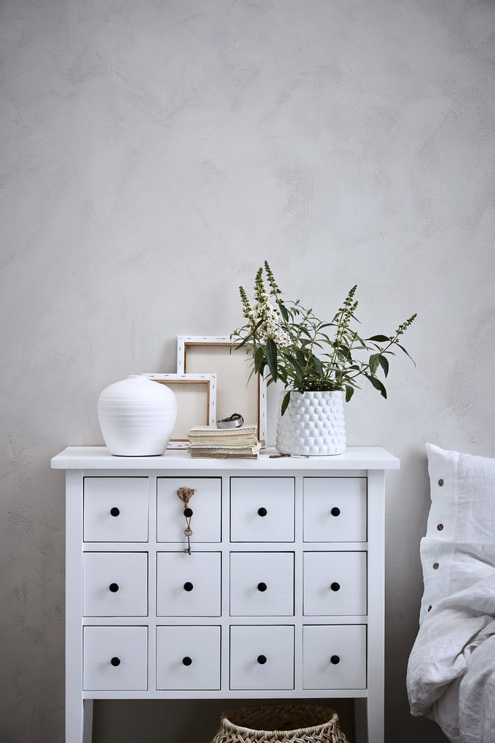 Vaso de flores Dotsie Ø20 cm, Branco Lene Bjerre