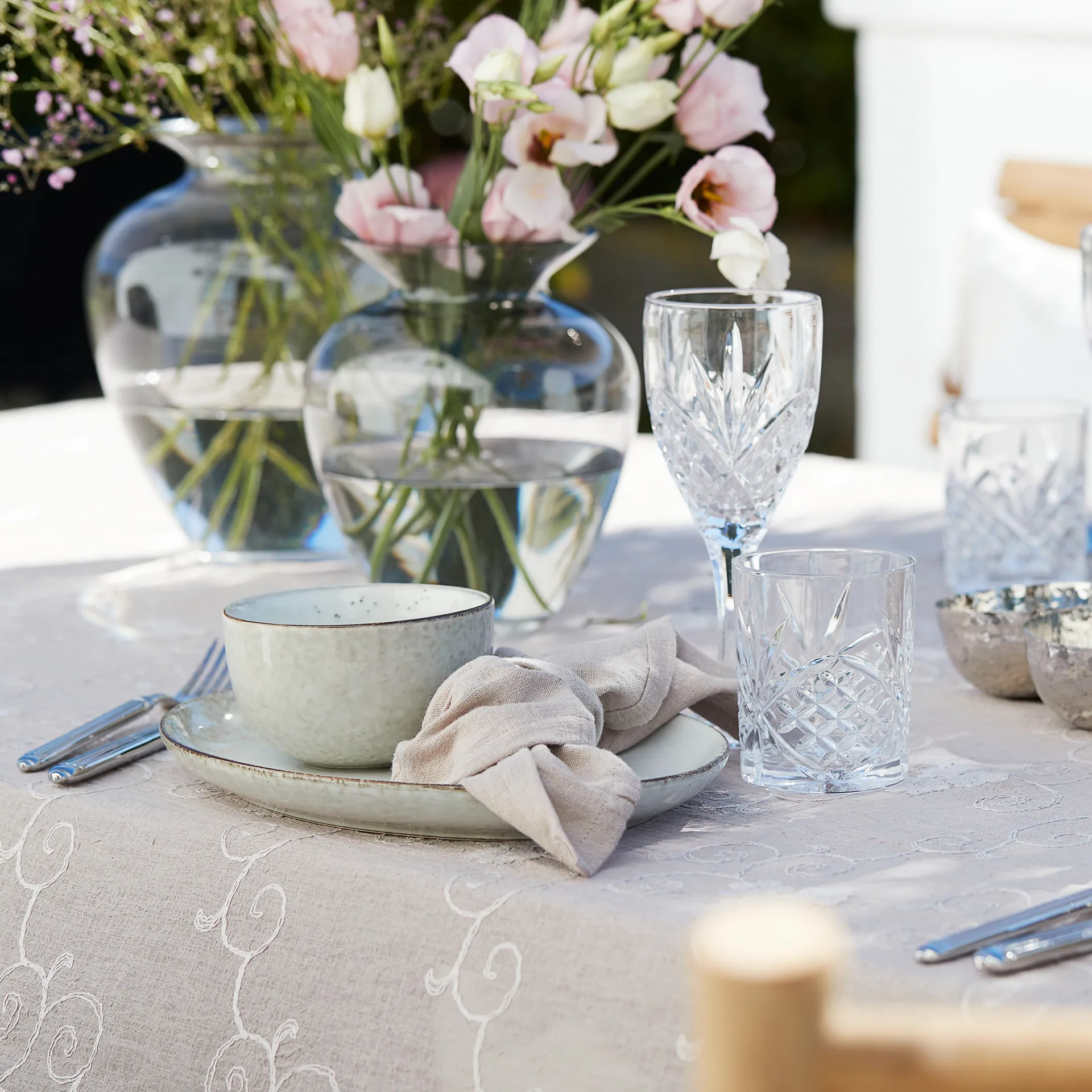 Vaso Milia 24,5 cm, Light grey Lene Bjerre