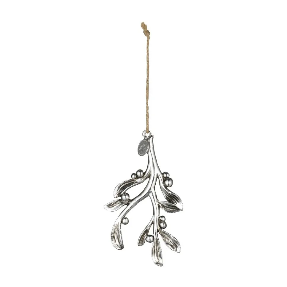 Visco pendente de Natal Serafina 11 cm, Prateado antigo Lene Bjerre