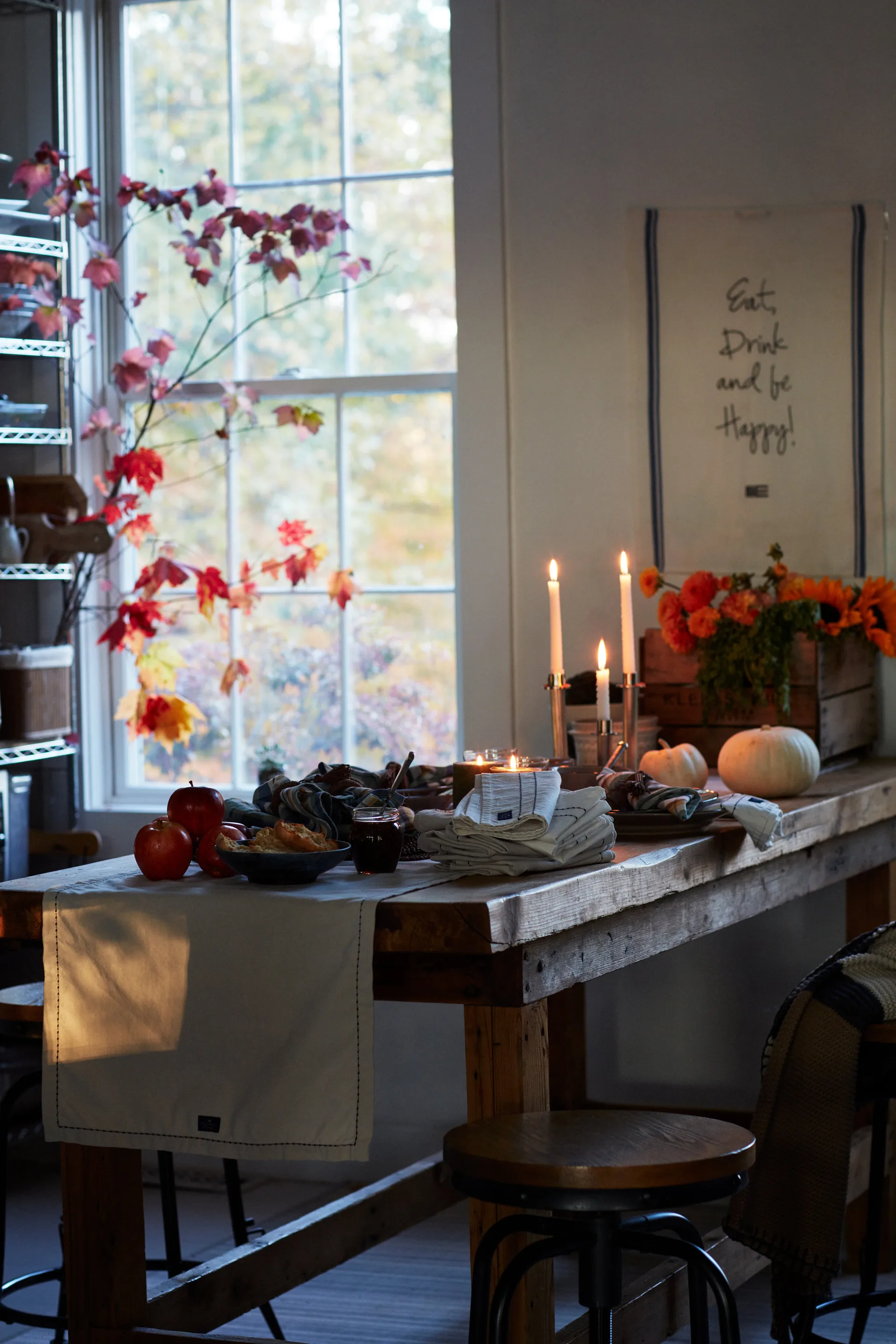 Algodão orgânico Oxford para passadeira de mesa pontos 50x250 cm, bege Lexington