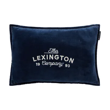 Almofada 1993 Logo Organic Cotton Velvet 40x60 cm - Denim blue - Lexington