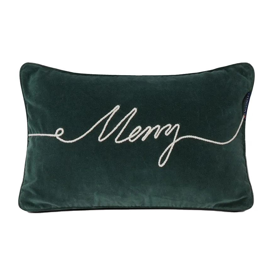 Almofada algodão e veludo Algodão Merry 30x50 cm,  Lexington