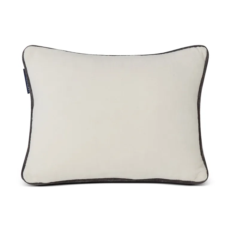 Almofada de algodão e veludo Bonecos de neve bordados 30x40 cm,  Lexington