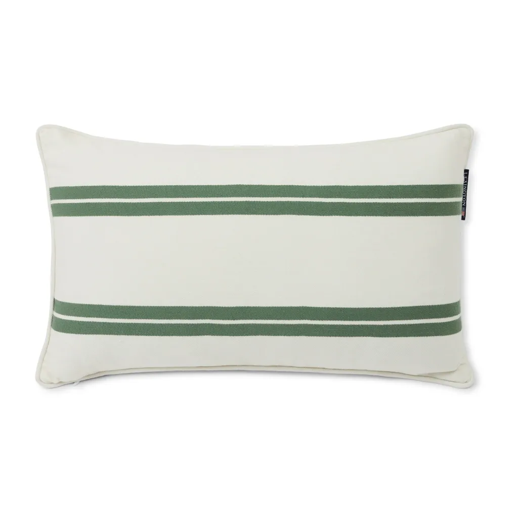 Almofada pequena Side Striped 30x50 cm, White-green Lexington