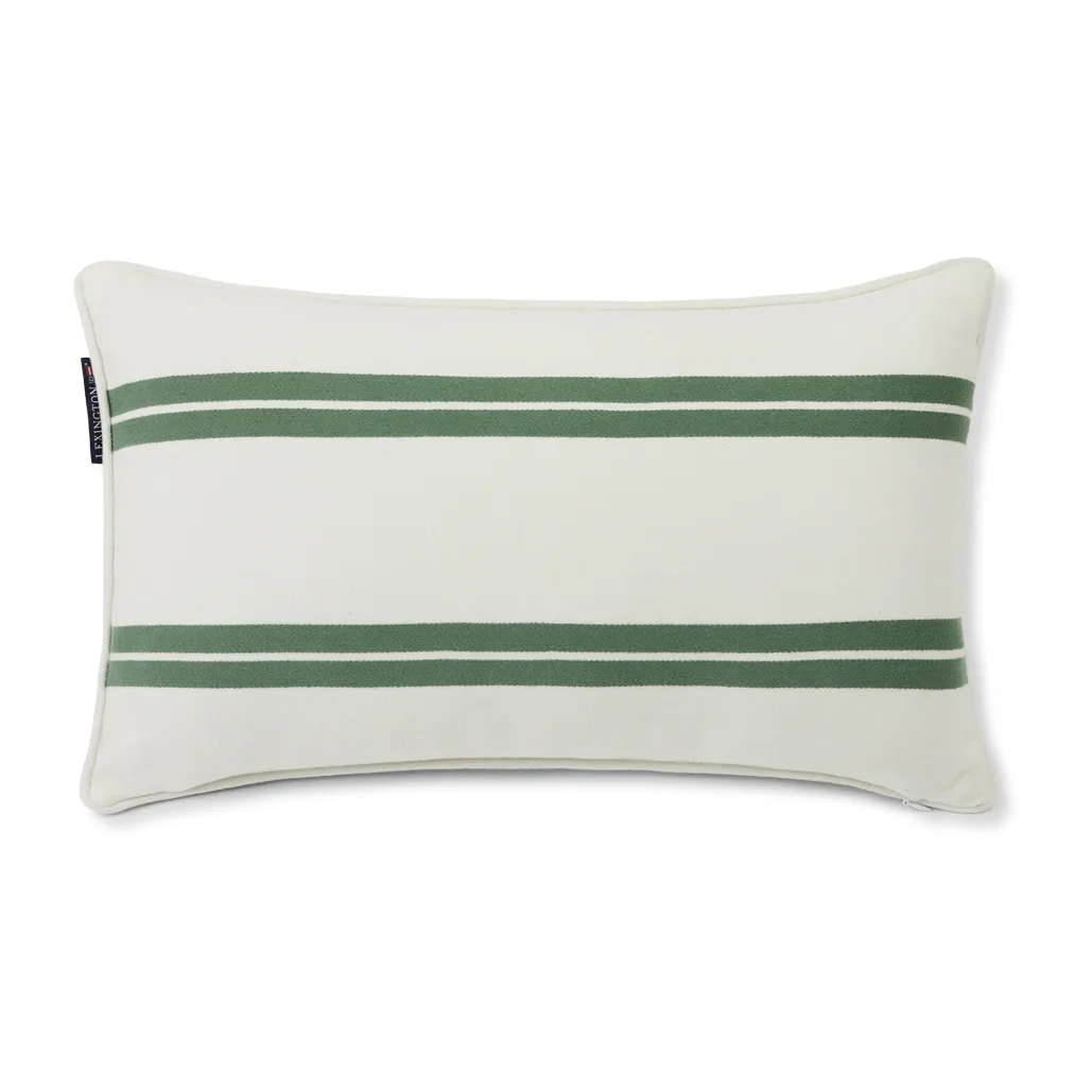 Almofada pequena Side Striped 30x50 cm, White-green Lexington