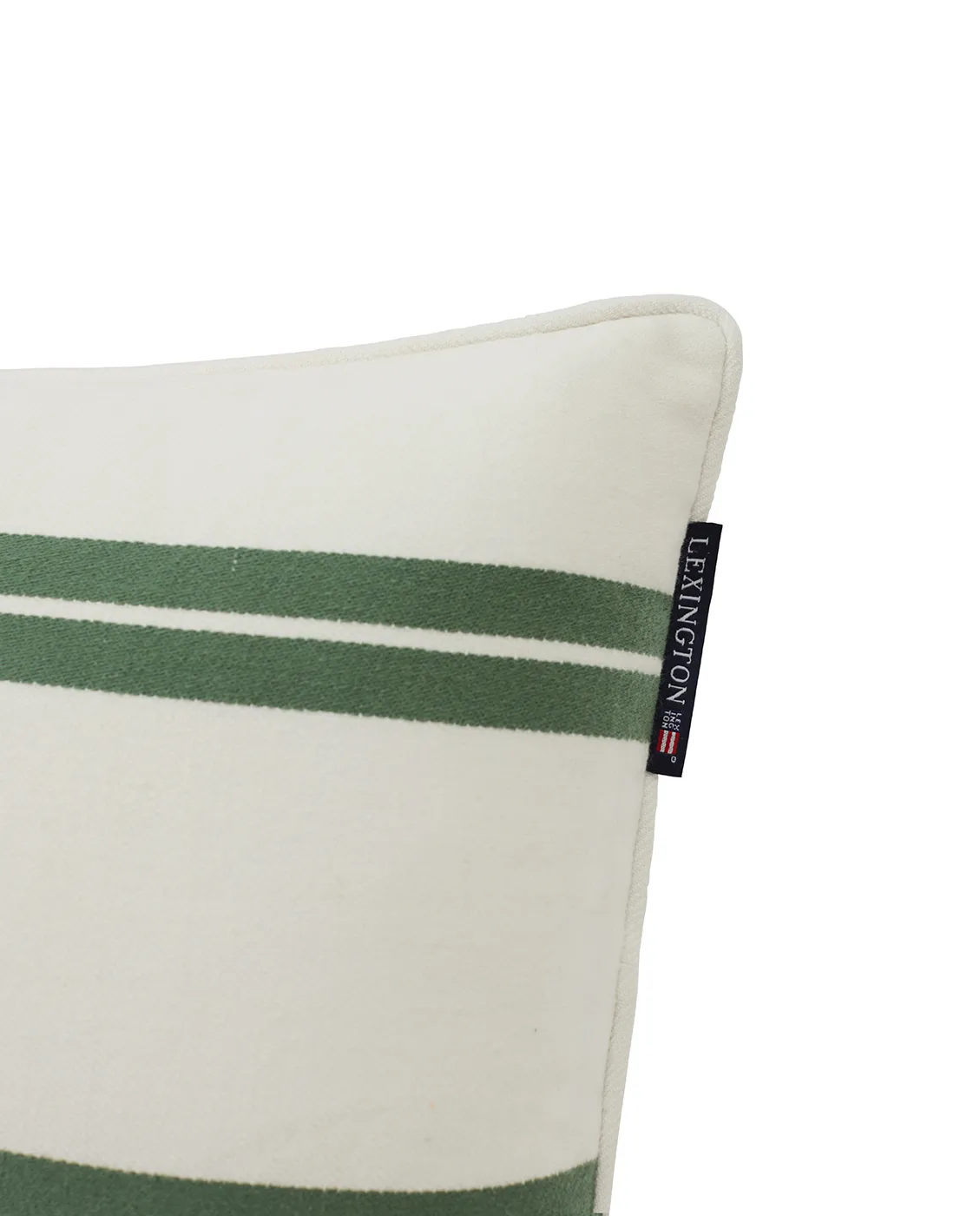 Almofada pequena Side Striped 30x50 cm, White-green Lexington