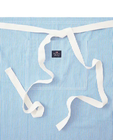 Avental para churrasco Oxford Striped 85x80 cm - Azul-branco - Lexington