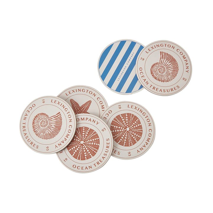Base para copos Ocean Treasures 6 un. - Blue - Lexington