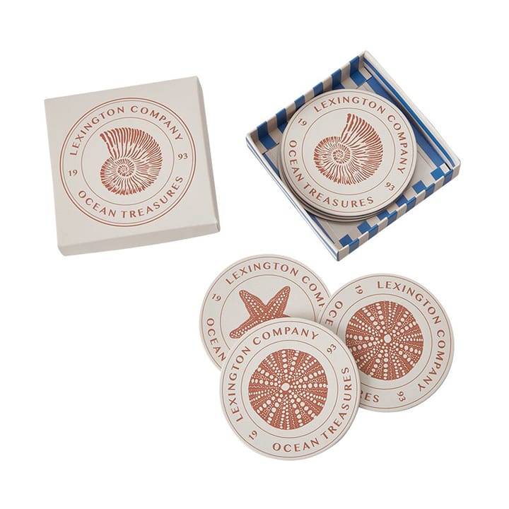 Base para copos Ocean Treasures 6 un., Blue Lexington