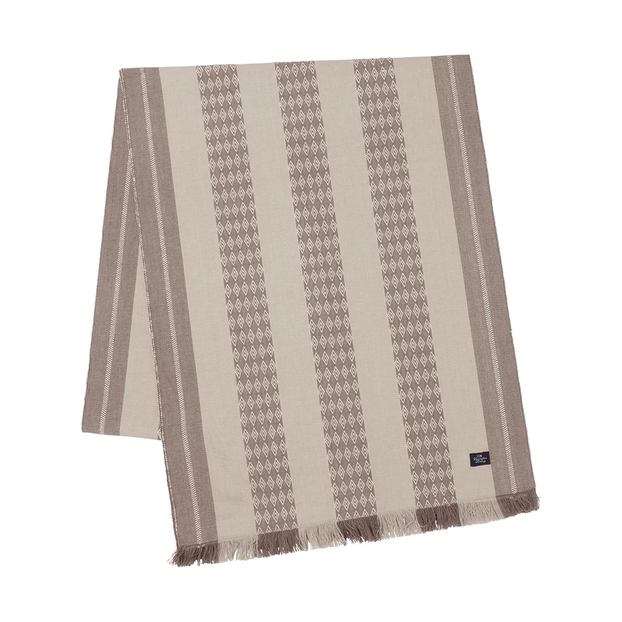 Caminho de mesa Jacquard Striped 50x250 cm, Beige Lexington