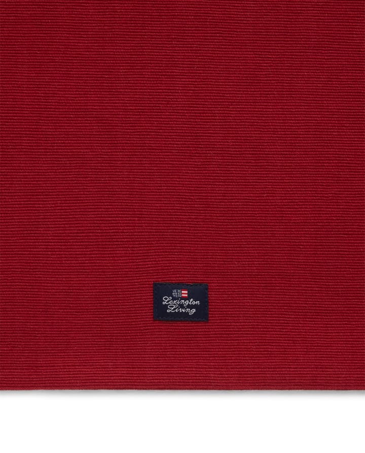Caminho de mesa Side Striped Org Algodão Rib 50x250 cm, vermelho-bege Lexington